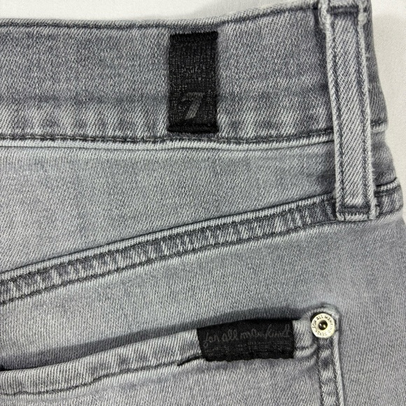 7 For All Man Kind Men’s “The Straight” Gray Wash Jeans | Size 34 - Picture 5 of 8
